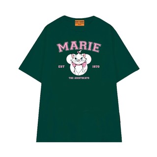 Áo Thun NGỐ TEE Hoạt Hình Aristocats Mèo Marie EST 1970 Vải Cotton Thoáng Mát Form Rộng