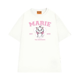 Áo Thun NGỐ TEE Hoạt Hình Aristocats Mèo Marie EST 1970 Vải Cotton Thoáng Mát Form Rộng