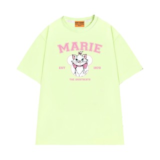 Áo Thun NGỐ TEE Hoạt Hình Aristocats Mèo Marie EST 1970 Vải Cotton Thoáng Mát Form Rộng