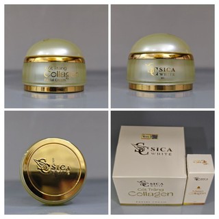 Kem Cốt Trắng Collagen Sica White 20g, hỗ trợ trắng sáng da, dưỡng ẩm, mờ thâm sạm, nám, tàn nhang - SICAWHITE