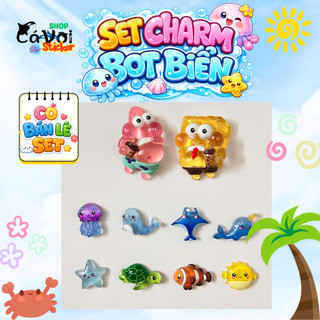 Set Charm SpongeBob & Patrick Bọt biển cute - Tổng hợp 22 mẫu Hot - MS21- Có bán lẻ set