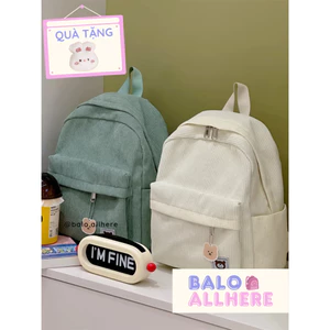 Balo Nữ Vải Nhung Mini Đơn Giản BL596