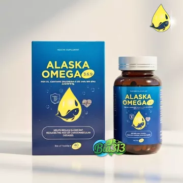 Omega 3.6.9 Alaska DHT Hataphar, Hỗ trợ giảm mỡ máu, giảm nguy cơ tim mạch lọ 40 viên date 2028