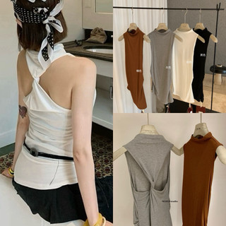 𝐏𝐡𝐢𝐞𝐧 𝐖𝐆𝐖𝐄 | w8827 Áo 3 Lỗ Soắn Lưng Vạt Chéo Hơi Ôm Nhẹ