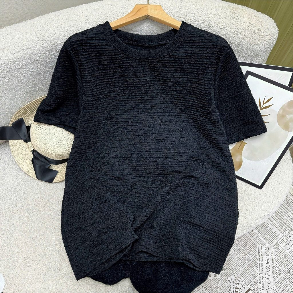 Áo Thun Xốp Nhật Nữ Bigsize Cô Nhỏ Phom Rộng, Co Giãn Thoải Mái Dễ Chịu – Size 50-92kg A314