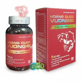 HOÀNG DƯỢC VƯƠNG ISO, bổ thận, giảm tiểu đêm do chức năng thận kém, lọ 30 viên DHT HATAPHAR date2029