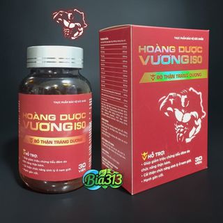 HOÀNG DƯỢC VƯƠNG ISO, bổ thận, giảm tiểu đêm do chức năng thận kém, lọ 30 viên DHT HATAPHAR date2029