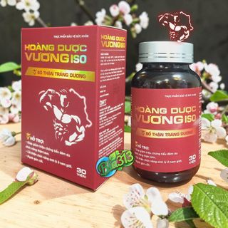 HOÀNG DƯỢC VƯƠNG ISO, bổ thận, giảm tiểu đêm do chức năng thận kém, lọ 30 viên DHT HATAPHAR date2029