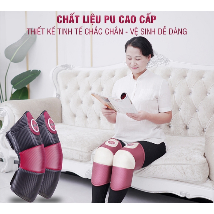 Máy massage đầu gối đa năng NIkio NK-185 - Kết hợp rung, nhiệt và ngải cứu (2 Chiếc)