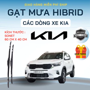 Gạt Mưa Ô Tô KIA SONET, SOLUTO, MORNING, CARNIVAL, SORENTO, SELTOS, K3,5...SILICON NANO Gạt Sạch. 3K