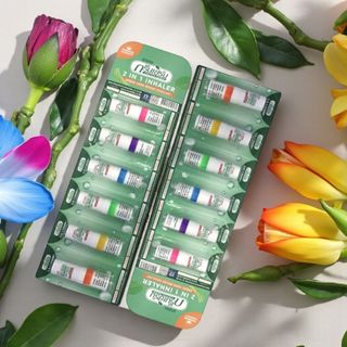 Lốc 6 Ống Hít Thông Mũi Thái Lan Hỗ Trợ Viêm Xoang Green Herb Brand Inhalant 2IN1, Date 2028