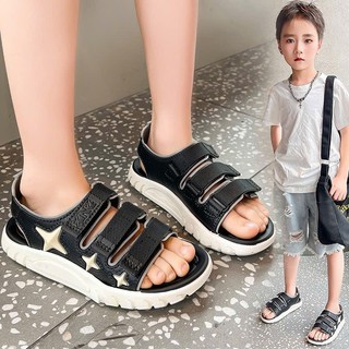 MỚI Dép Quai Hậu Cao Su Mềm 3 Quai Dán 3 Màu Năng Động Cho Bé Trai Từ 3 Tuổi K203