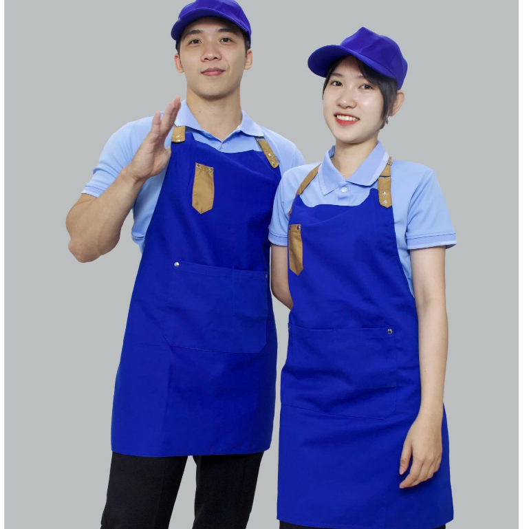 Tạp Dề Dài Kaki Dày Dặn Cho Bartender, Phục Vụ Quán Cafe, Nhà Hàng, Quán Ăn - Form Đẹp, Nhiều Màu