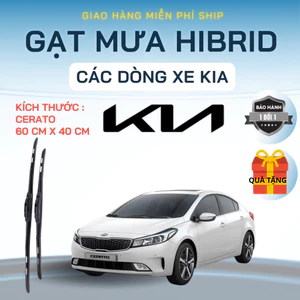 Gạt Mưa Ô Tô KIA CERATO, SOLUTO, MORNING, CARNIVAL, SONET, SELTOS, K3,5...SILICON NANO Gạt Sạch. 3K