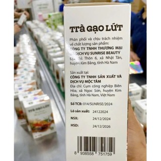 Trà giảm cân Gạo Lứt Kỳ Tử Chính Hãng Cao Cấp Hộp 20 Gói ✅ Trà giảm béo Mix 8 Vị Thảo Mộc đốt mỡ thừa giữ dáng đẹp da