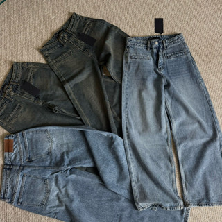 [MIDDUA] JN223 - Jeans suông túi mổ