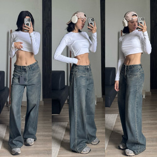 [MIDDUA] JN223 - Jeans suông túi mổ