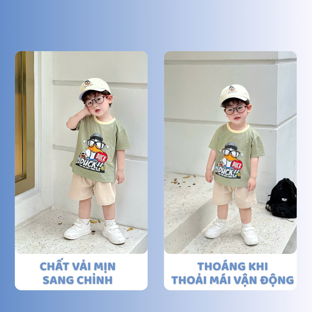 [À ƠI SHOP] V39- bộ cộc vịt duck kèm mũ- a117.1792
