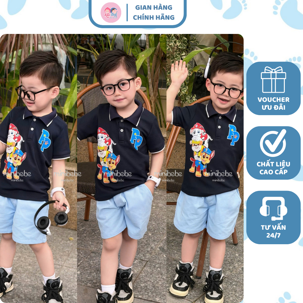 [À ƠI SHOP] G43- bộ polo pp xanh- a117.1793