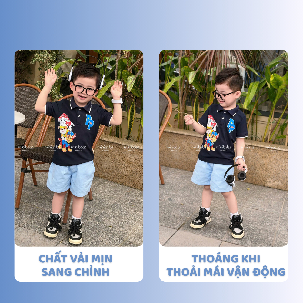 [À ƠI SHOP] G43- bộ polo pp xanh- a117.1793