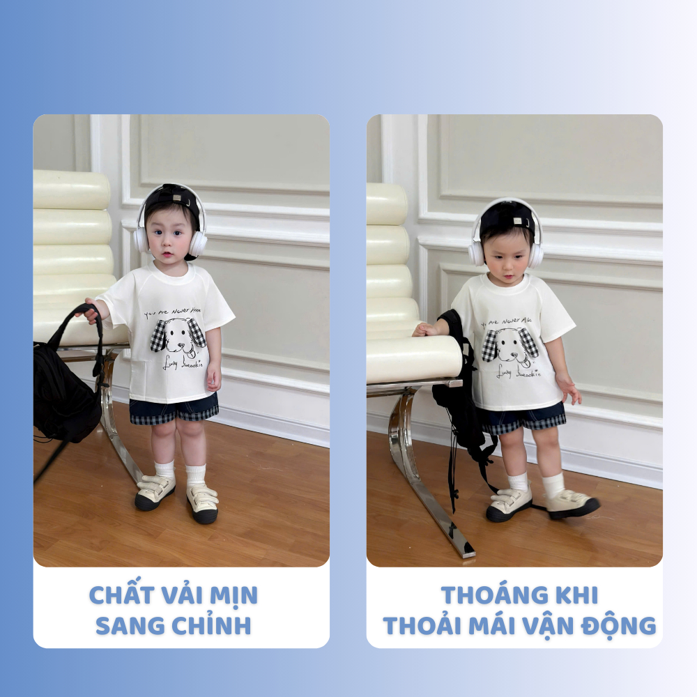 [À ƠI SHOP] R27- bộ cộc quần bò chó never alone- a116.889