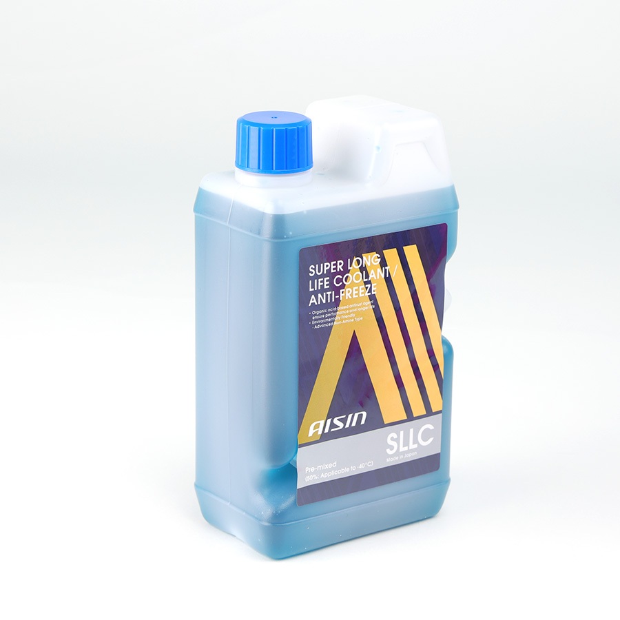 Nước Làm Mát Giải Nhiệt Động Cơ Màu Xanh Dương AISIN Super Long Life Coolant 50% 1 Lít SCPM50A1LB Dùng Cho Ô Tô Xe Máy