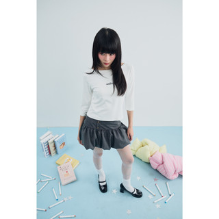 𝐑𝐞𝐧𝐞𝐞 𝐓𝐨𝐩 - Áo thun trơn, áo thun nữ tay dài màu trắng thêu chữ wishlist nhien.official NAT00029