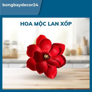 Đầu Bông Hoa Mộc Lan Xốp cao cấp trang trí oản tài lộc, giỏ quà, làm đồ handmade,phụ kiện tháp bánh ,tết 2026
