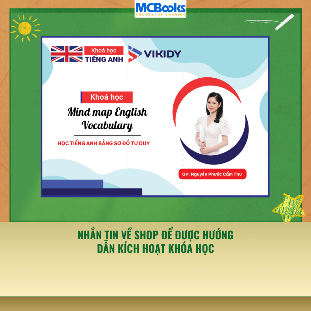 [E-voucher] Khóa học Mind map English Vocabulary: Từ vựng tiếng Anh bằng Sơ đồ tư duy - Nhắn cho shop để lấy mã