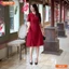 Đầm thiết kế BEMINE cổ sơ mi xẻ giọt nước dáng chữ A-B450