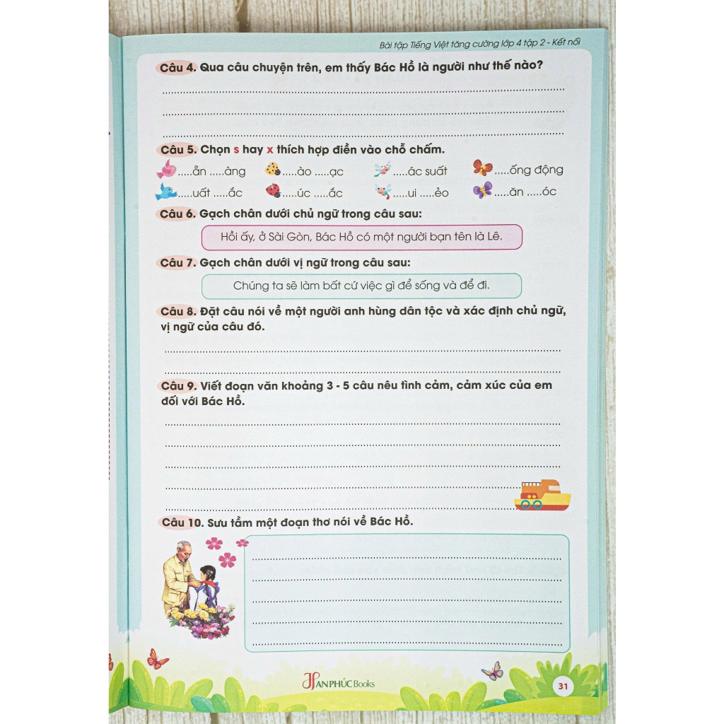 Sách -Vở Bài Tập Tiếng Việt Tăng Cường Lớp 4 , Tập 2 - Kết Nối Tri Thức (Quét Mã QR đáp án)