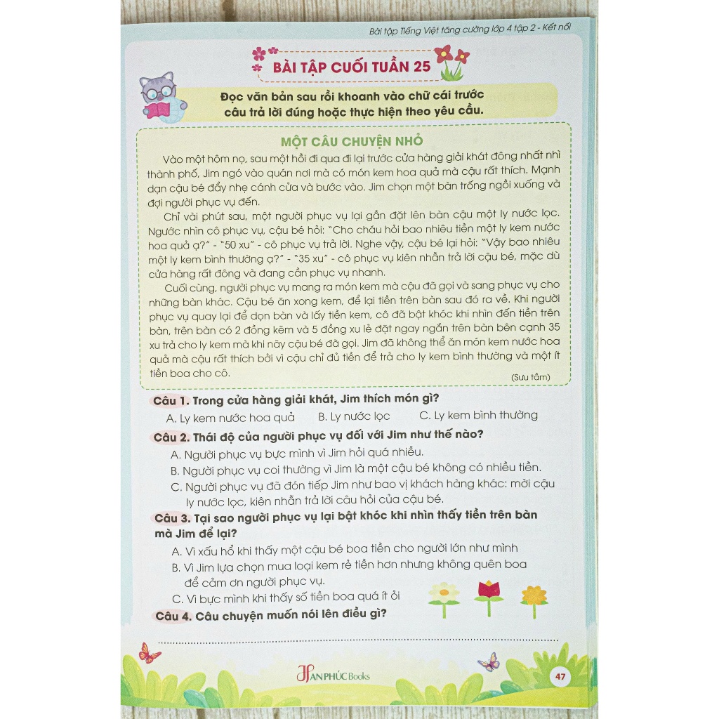 Sách -Vở Bài Tập Tiếng Việt Tăng Cường Lớp 4 , Tập 2 - Kết Nối Tri Thức (Quét Mã QR đáp án)