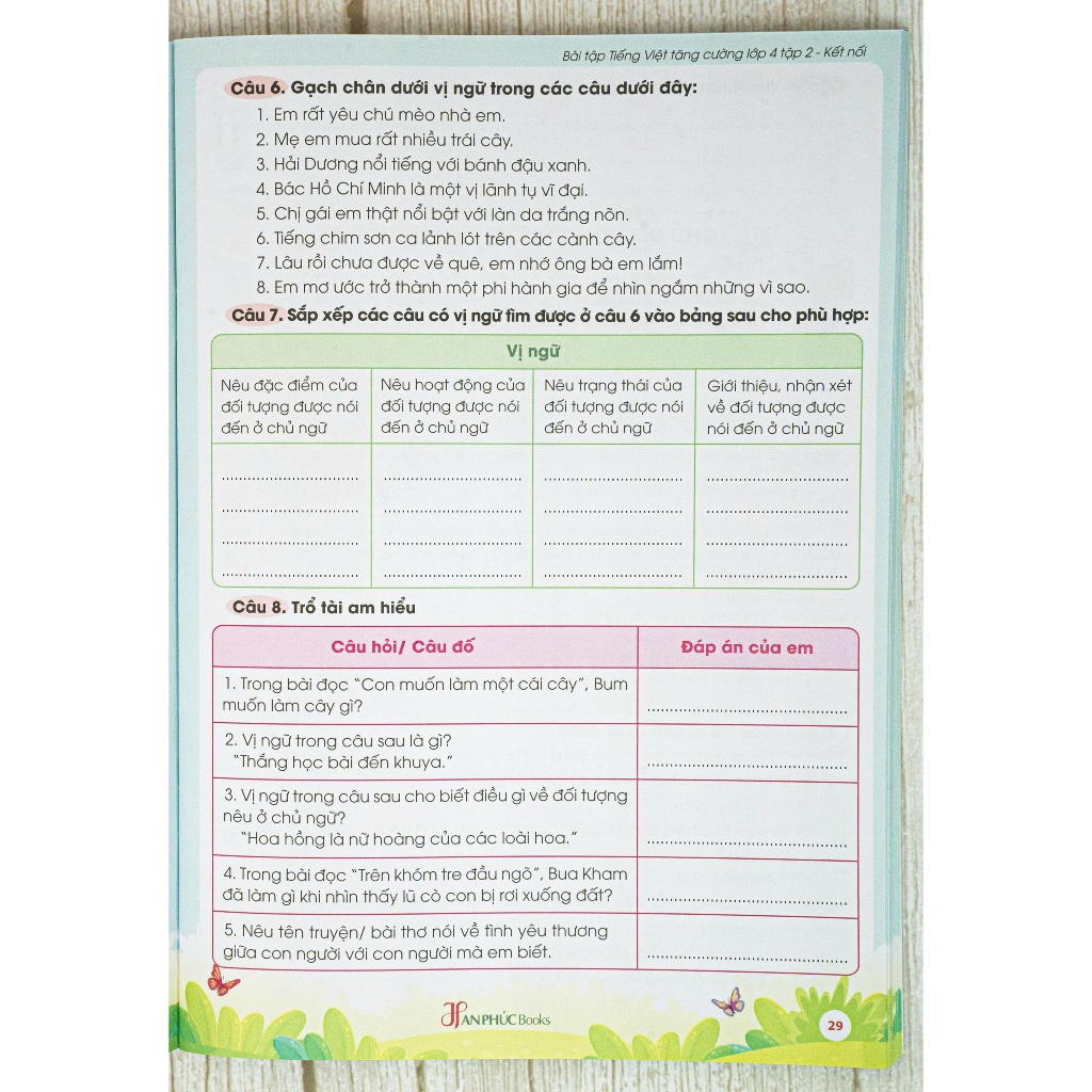 Sách -Vở Bài Tập Tiếng Việt Tăng Cường Lớp 4 , Tập 2 - Kết Nối Tri Thức (Quét Mã QR đáp án)
