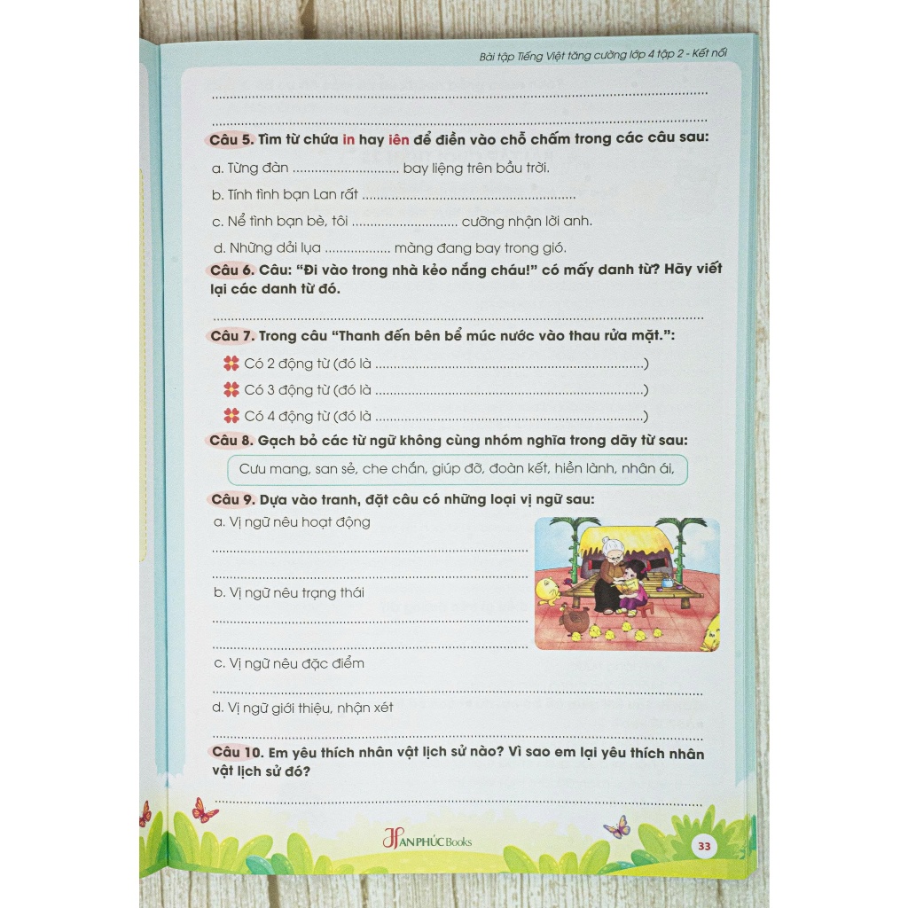 Sách -Vở Bài Tập Tiếng Việt Tăng Cường Lớp 4 , Tập 2 - Kết Nối Tri Thức (Quét Mã QR đáp án)