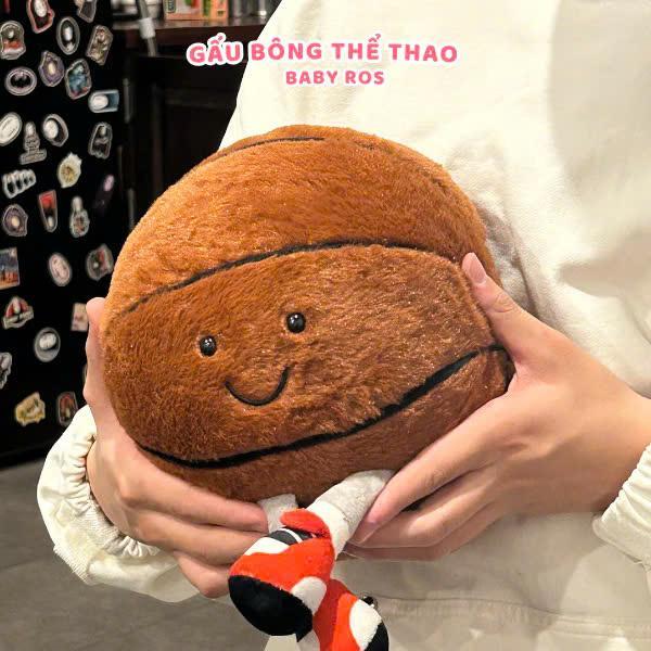 Gấu Bông Hình Quả Bóng Đá, Bóng Bi-a, Bóng Chuyền, Bóng Rổ, Đáng Yêu Quà Tặng Bạn Nam, Con Trai