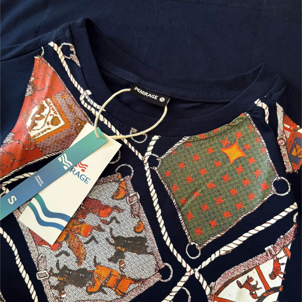 Áo Thun Mirage Họa Tiết Patchwork Local Brand Chất 100% Cotton Mềm Mịn Thoáng Mát.