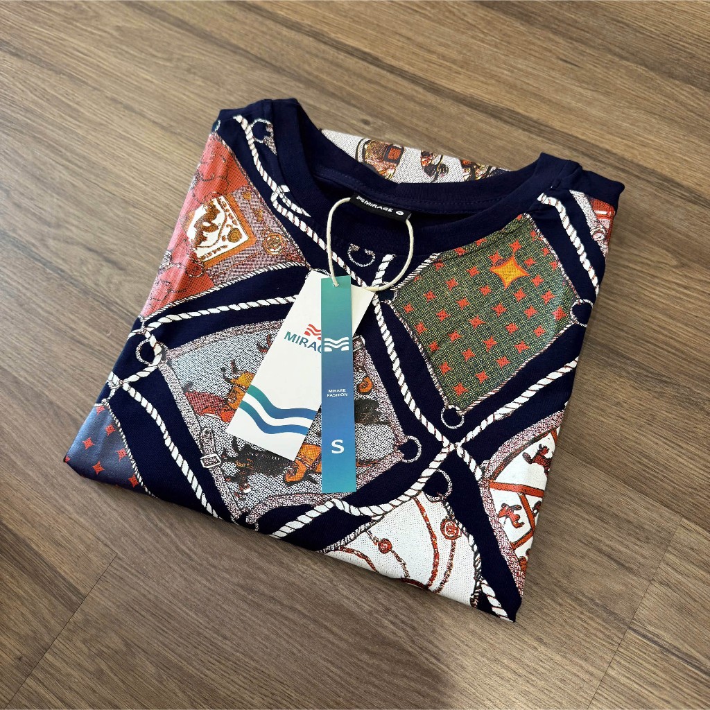 Áo Thun Mirage Họa Tiết Patchwork Local Brand Chất 100% Cotton Mềm Mịn Thoáng Mát.