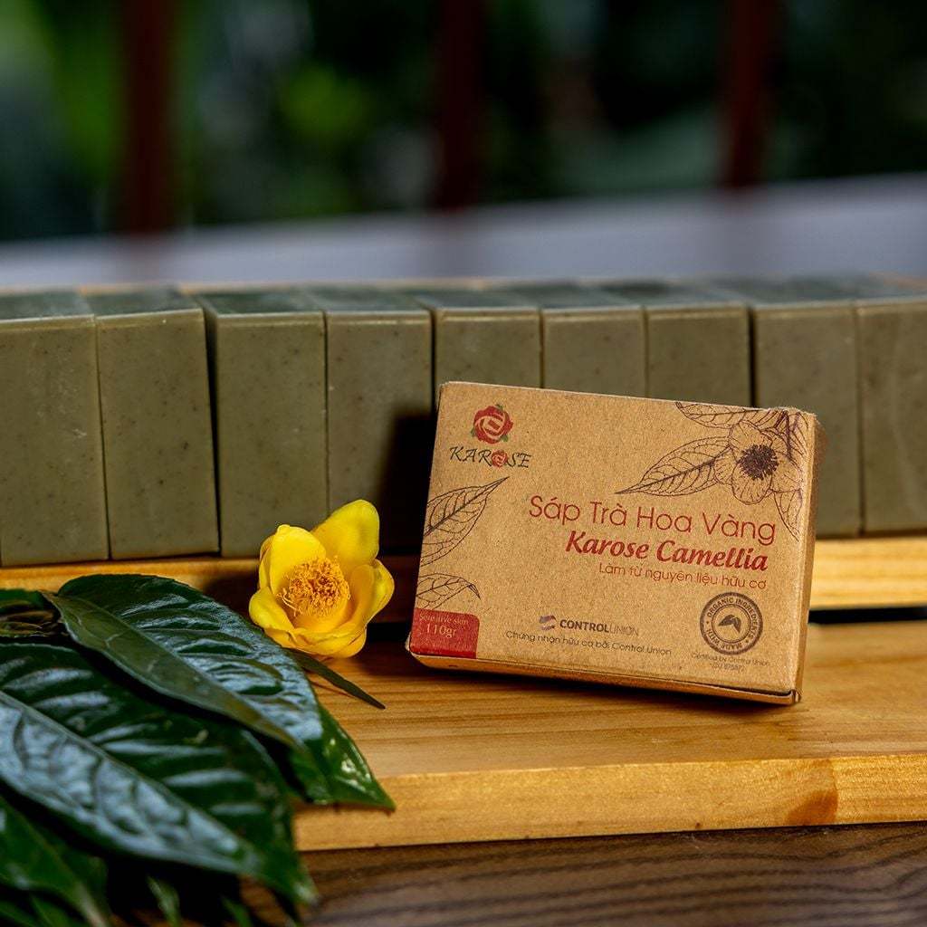 Sáp tắm trà hoa vàng Karose Camellia 110gr