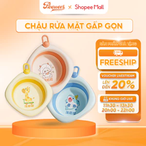 Chậu Rửa Mặt Gấp Gọn PeeWees Thiết Kế Tiện Lợi, Chất Liệu Cao Cấp, Bền Đẹp, Tiện Lợi, An Toàn Cho Bé Sơ Sinh