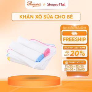 Khăn Yếm Xô Cho Bé PEEWEES, Chất Xô Siêu Mềm Mịn Thoáng Mát Thấm Hút Mồ Hôi Tốt Cho Bé Sơ Sinh