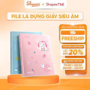 File đựng giấy siêu âm 30 lá PEEWEES hỗ trợ theo dõi, lưu trữ hình ảnh tài liệu khám thai một cách khoa học cho mẹ bầu