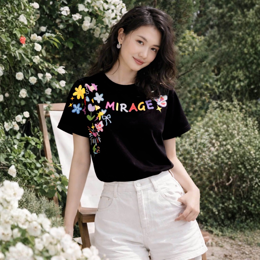 Áo Thun Mirage In Chữ Sắc Màu Local Brand Chất 100% Cotton Mềm Mịn Thoáng Mát.
