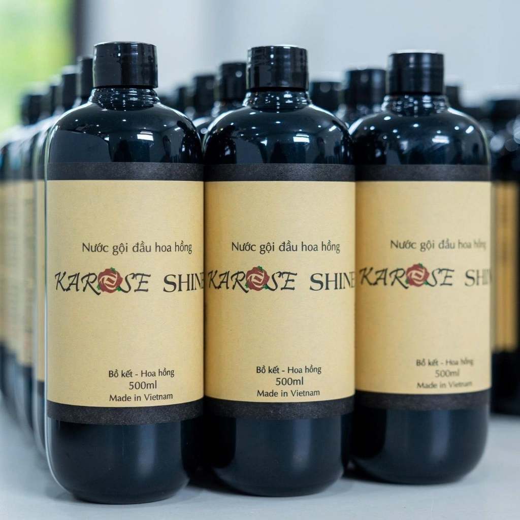 Nước gội đầu hoa hồng Karose Shine 500ml