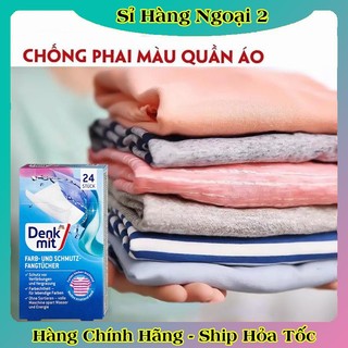 [auth] Giấy hút màu và chống phai màu quần áo DENKMIT 24 tờ- Nội địa Đức Đủ Bill [Hot]