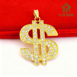 Dây Chuyền Hình Dấu Đô La, Vòng cổ Vàng Mặt Hình Tờ Tiền Đô La, Dây Chuyền Vàng Mặt Đô La Hip Hop