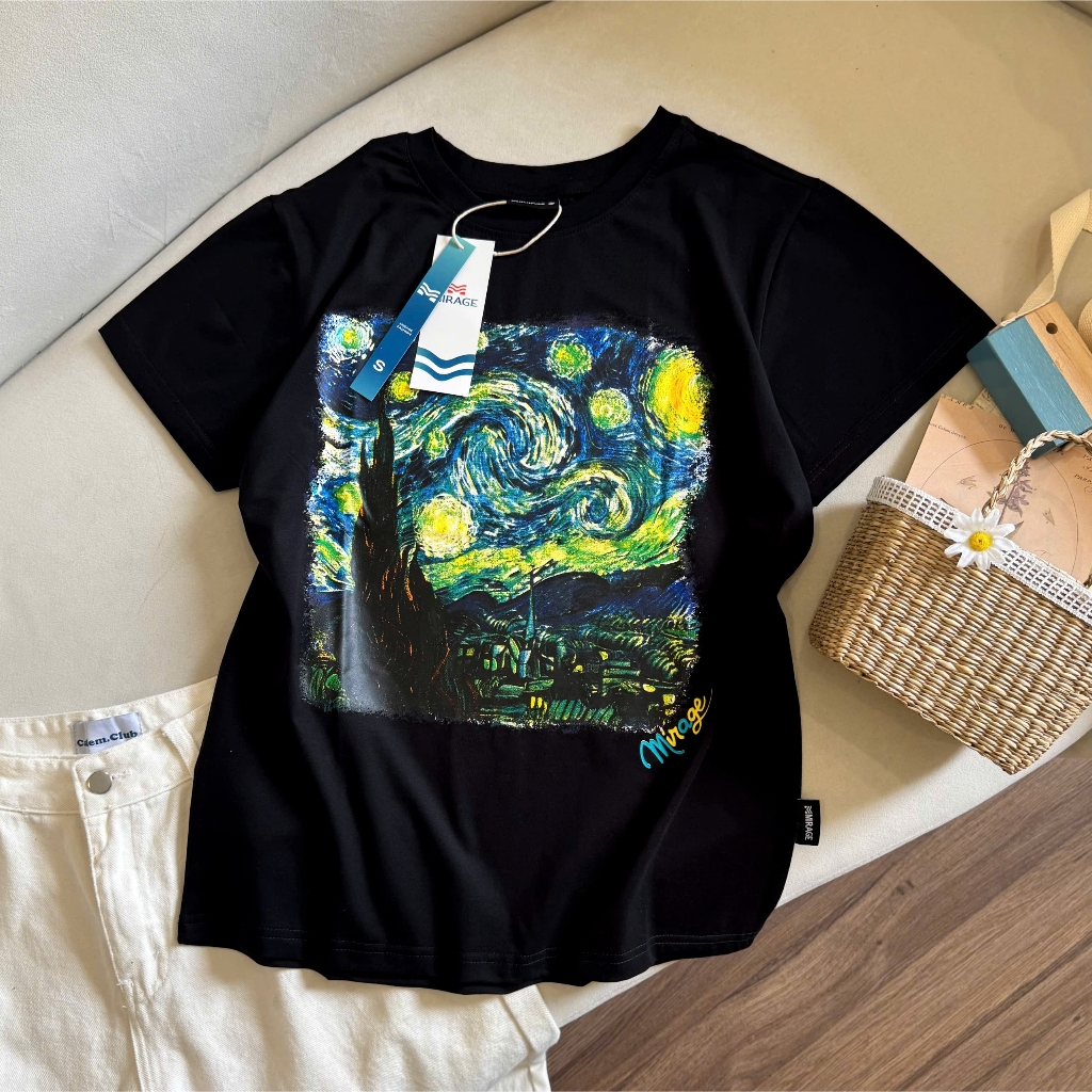 Áo Thun Mirage Tranh Vẽ Local Brand Chất 100% Cotton Mềm Mịn Thoáng Mát.