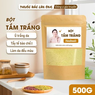 Bột tắm trắng thảo mộc 500g, bột thảo mộc 24 vị, bột ủ dưỡng trắng da sáng mịn, mờ thâm