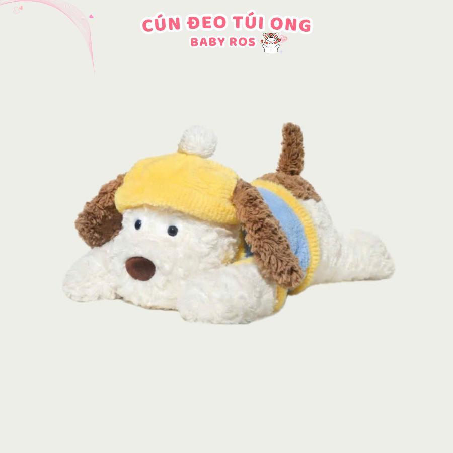 Gấu bông chó Puppy chính hãng Jooki cao cấp. Thú nhồi bông chó Puppy đội mũ làm quà tặng đáng yêu Baby Ros