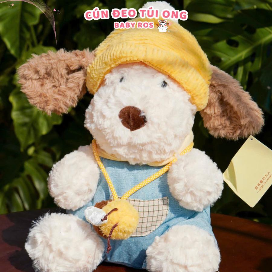 Gấu bông chó Puppy chính hãng Jooki cao cấp. Thú nhồi bông chó Puppy đội mũ làm quà tặng đáng yêu Baby Ros
