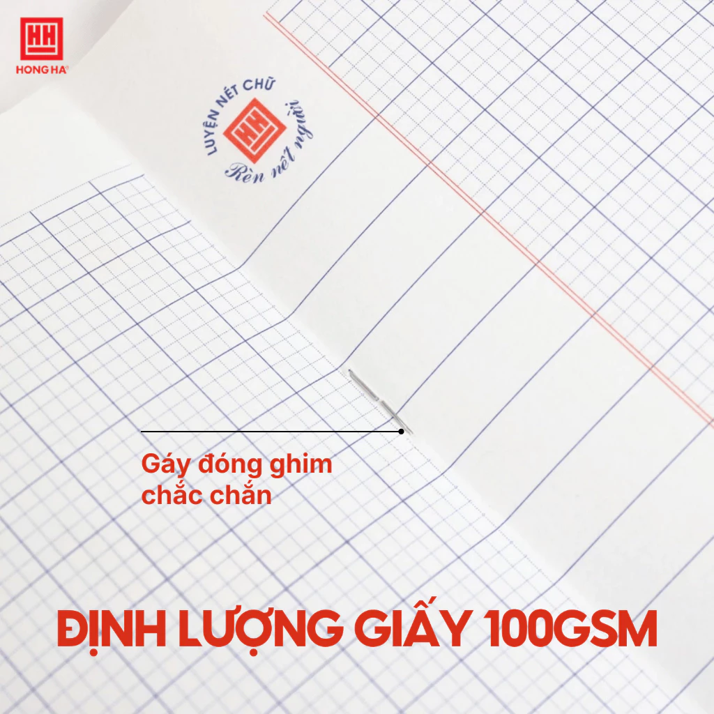 Combo 10 Vở Ô Ly Hồng Hà 48 trang, Vở 4 Ô Ly 70/100gsm Dành Cho Học Sinh Tiểu Học